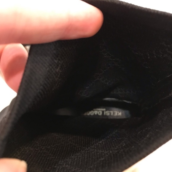 Kelsi Dagger Macey Knit Peep Toe Black Sock Bootie - Picture 8 of 9